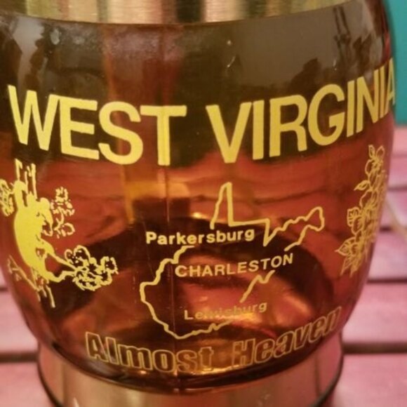 Vintage 1970s West Virginia Almost Heaven Souvenir Mug Wooden Anchor Handle - Picture 9 of 11